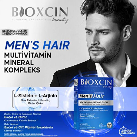 Bioxcin Beauty Men's Hair 30 Tablet