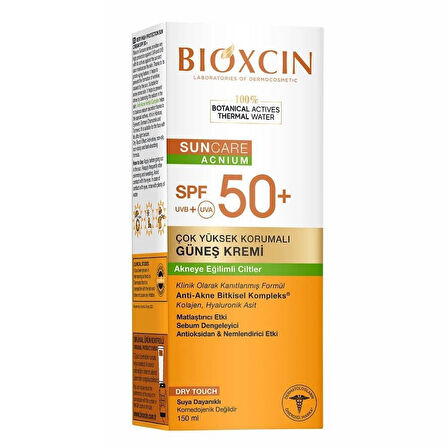 Bioxcin Sun Care Düzensiz Ciltler için Spf 50 Güneş Kremi 150 ml
