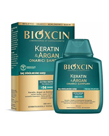 Bioxcin Keratin Ve Argan Onarıcı Şampuan 300 Ml 2 Li Avantaj Paket