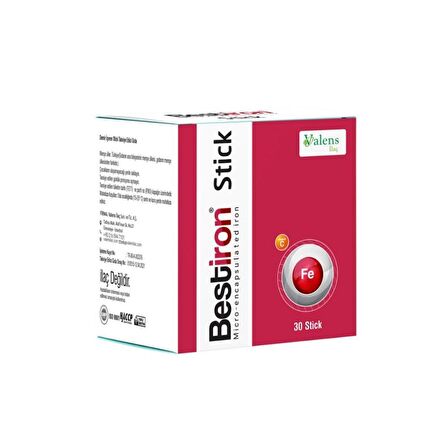 Bestiron Stick Demir Ve C Vitamini İçeren Takviye Edici Gıda 30 Stick Saşe