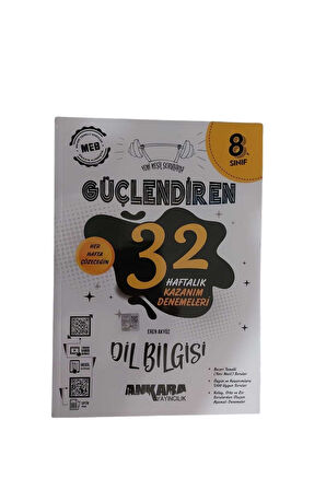 8.Sınıf Güçlendiren Dil Bilgisi 32 Haftalık Kazanım Denemeleri