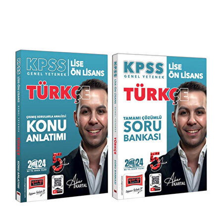 Yargı 2024 KPSS Lise Önlisan Türkçe 5 Yüz Ekibi Konu ve Soru Seti 2 Kitap