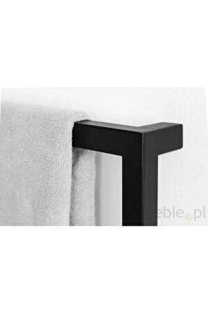 Sakura Yılan Banyo Askısı Metal Tasarım Banyo Havluluğu Siyah