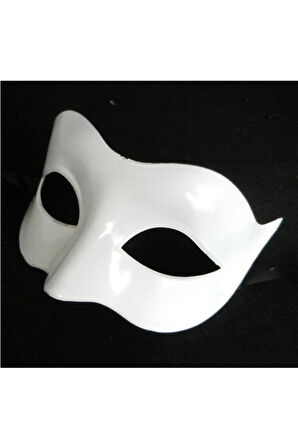 Beyaz Renk Masquerade Kostüm Partisi Venedik Balo Maskesi
