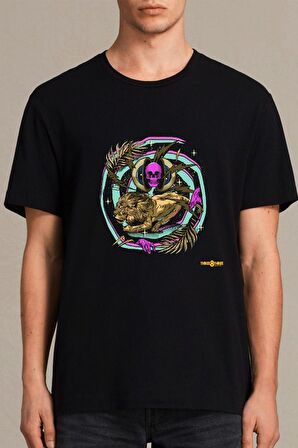 Erkek Siyah Kurukafa Ve Aslan