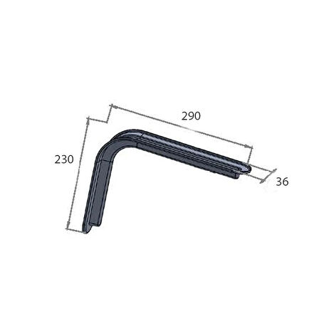 Beşel Ba305 Beyaz 10x12 Cm Lüks Raf Altı - 4 Adet