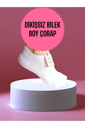 BABET ÇORAP GÖRÜNMEZ ÇORAP SPOR YOGA PİLATES SNEAKERS KAYMAZ SİLİKON TABAN 36-40 BEYAZ