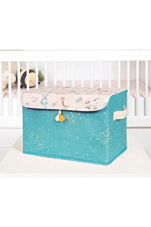Baby Çok Amaçlı Kapaklı Kutu Düzenleyici Maxi (MAVİ) 35x24x23