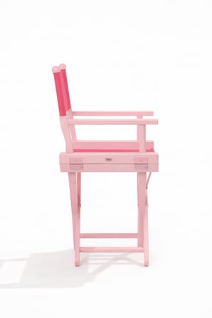 Babycino Pembe Ahşap Çocuk Sandalyesi
