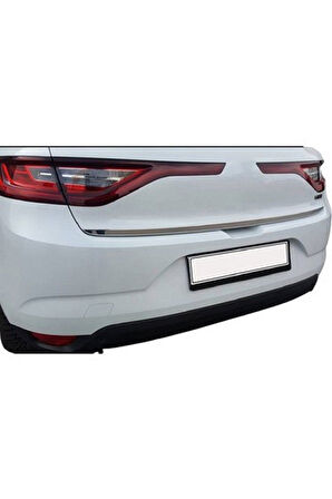 Renault Megane 4 2016 Ve Üzeri Krom Bagaj Alt Çıtası Sedan Paslanmaz Çelik