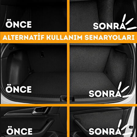 Beylini Kendinden Yapışkanlı Bagaj Kaplaması Keçe Oto Zemin Kapı Çatı Dayanıklı Uzun Ömürlü Araç Kaplama 3mm