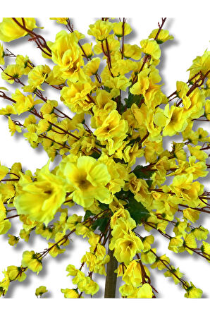 Atom Sarı Bahar Dalı 200 Cm 30x30 Metal Saksı