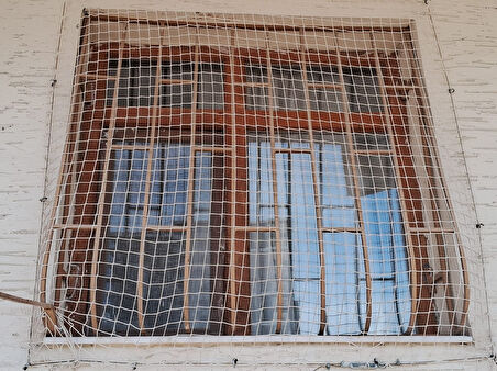 2,50 x 15 Metre Çocuk Güvenlik Filesi Kalınlık 3 mm Balkon Güvenlik Filesi Kedi Güvenlik Filesi File