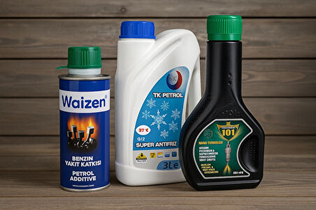 Bakım Paketi Benzin Katkısı , Benzin Enjektör Temizleme , Antifiriz 3 Litre