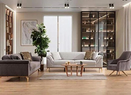 BAKÜ KOLTUK TAKIMI KAHVE (3+3+1)