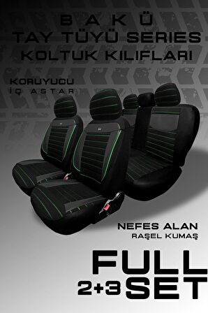 Wolkswagen Jetta Conforline - Hidline Sedan 2012-2020 Aracınıza Uyumlu Koltuk Kılıfı Tay Tüyü