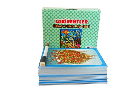 Saklı Nesneler - Farkı Farket - Labirentler - Parça Bütün Ilişkisi - (7-77 Yaş) 4 lü Set