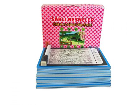 Saklı Nesneler - Farkı Farket - Labirentler - Parça Bütün Ilişkisi - (7-77 Yaş) 4 lü Set