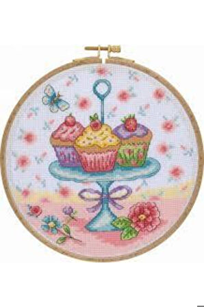 Kanaviçe Etamin Kiti CCS02 – cupcake