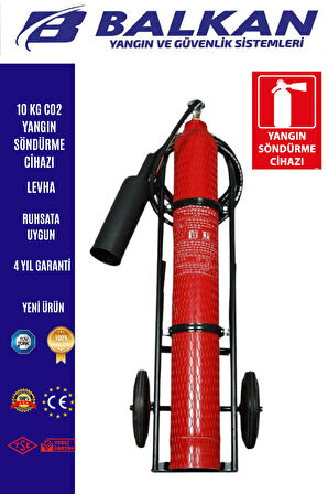 10 KG CO2 YANGIN SÖNDÜRME CİHAZI+LEVHA
