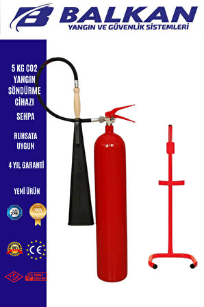 5 KG CO2 YANGIN SÖNDÜRME CİHAZI+SEHPA
