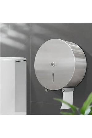Jumbo Kağıt Havluluk Wc Kağıt Dispanseri Krom Jumbo Kağıtlık Duvara Monte Tuvalet Kağıtlığı