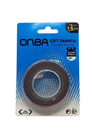 90 Kg Çift Taraflı Ekstra Güçlü Çok Amaçlı Tamir Silikon Bant Dış Mekan Montaj Bandı 18 Mm X 1,5 Mt