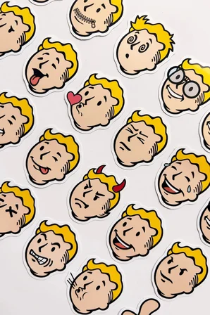 Fallout Vault-Boy Sticker Paketi 23 Parça Yapışkanlı Kaliteli Su Geçirmez Laptop Telefon Etiket Seti