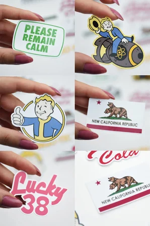 Fallout SE-1 Sticker Paketi 12 Parça Kaliteli Su Geçirmez Laptop Telefon Termos Etiket Seti
