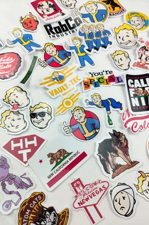 Fallout Serisi Mega Sticker Paketi 41 Parça Kaliteli Su Geçirmez Laptop Telefon Etiket Seti