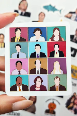 The Office Dizisi Sticker Paketi 25 Parça Kaliteli Su Geçirmez Laptop Telefon Termos Etiket Seti