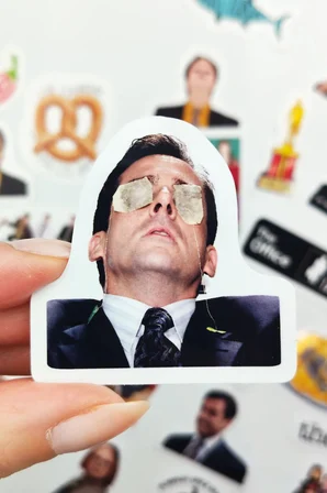 The Office Dizisi Sticker Paketi 25 Parça Kaliteli Su Geçirmez Laptop Telefon Termos Etiket Seti