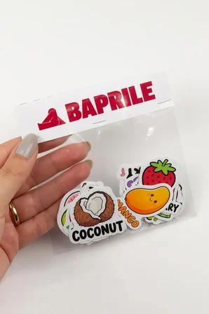 İngilizce Meyveler Sticker Paketi 22 Parça Kaliteli Su Geçirmez Etiket Seti