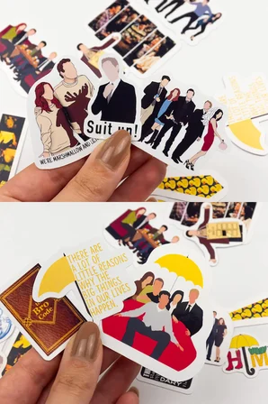 How I Met Your Mother Sticker Paketi 23 Parça Su Geçirmez HIMYM Laptop Telefon Termos Etiket Seti
