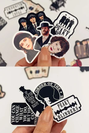 Peaky Blinders Sticker Paketi 27 Parça Kaliteli Su Geçirmez Laptop Telefon Termos Etiket Seti