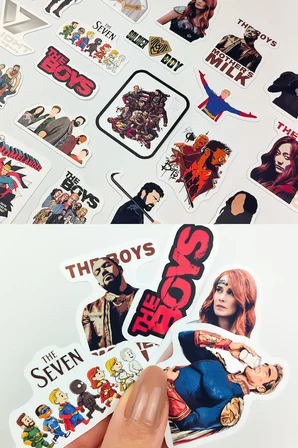 The Boys Sticker Paketi 22 Parça Kaliteli Su Geçirmez Laptop Telefon Termos Etiket Seti