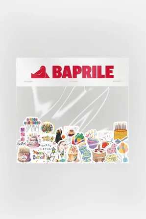 Happy Birthday Sticker Paketi 25 Parça Kaliteli Su Geçirmez Doğum Günü Etiket Seti