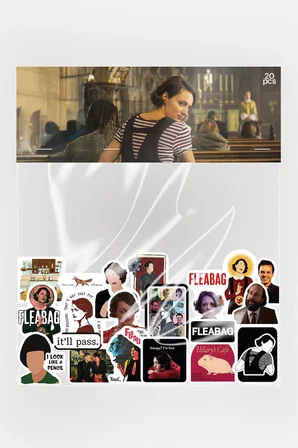 Fleabag Sticker Paketi 20 Parça Kaliteli Su Geçirmez Laptop Telefon Termos Etiket Seti