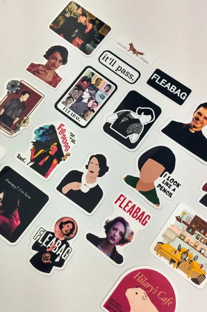 Fleabag Sticker Paketi 20 Parça Kaliteli Su Geçirmez Laptop Telefon Termos Etiket Seti