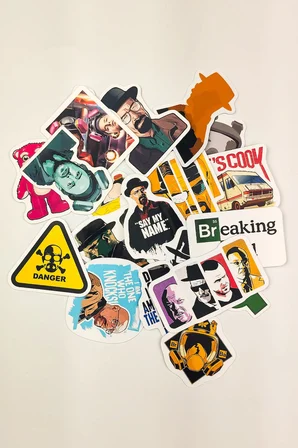 Breaking Bad Sticker Paketi 21 Parça Kaliteli Su Geçirmez Laptop Telefon Etiket Seti