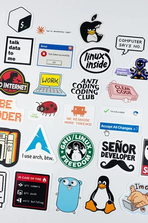 Yazılımcı Laptop Sticker Paketi 27 Parça Kaliteli Su Geçirmez Developer Termos Telefon Etiket Seti