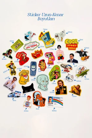The Dump I Eğlenceli Sticker Koleksiyonu 30 Parça Laptop Telefon Termos Etiket Seti