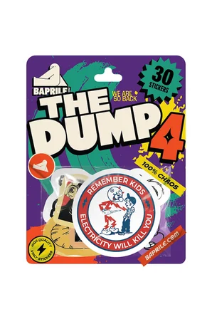 The Dump IV Eğlenceli Sticker Koleksiyonu 30 Parça Laptop Telefon Termos Etiket Seti