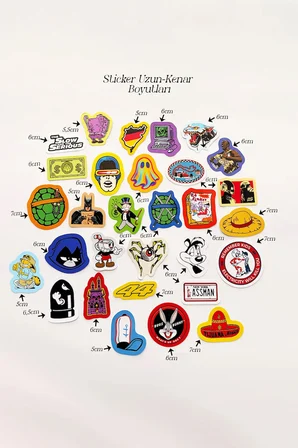 The Dump IV Eğlenceli Sticker Koleksiyonu 30 Parça Laptop Telefon Termos Etiket Seti