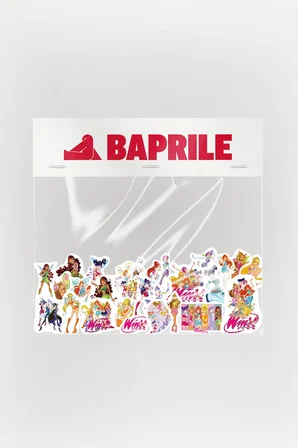 Winx Club 26 Parça Kaliteli Laptop Telefon Termos Etiket Seti