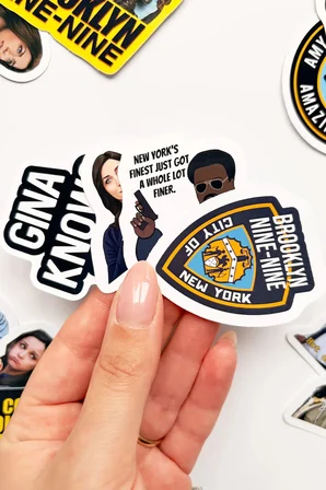 Brooklyn Nine-Nine 28 Parça Sticker Paketi Suya Dayanıklı Laptop Termos Telefon Etiket Seti