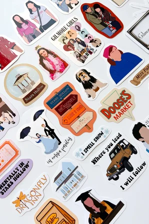 Gilmore Girls 30 Parça Sticker Paketi Suya Dayanıklı Laptop Termos Telefon Etiket Seti