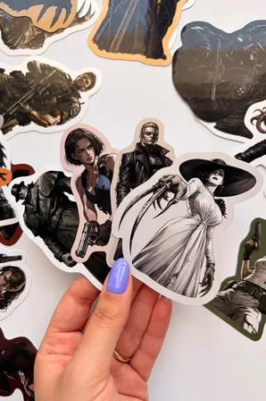 Resident Evil Legends 23 Parça Büyük Sticker Paketi Suya Dayanıklı Laptop Termos Telefon Etiket Seti