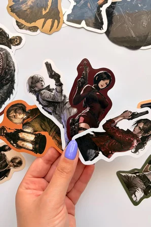 Resident Evil Legends 23 Parça Büyük Sticker Paketi Suya Dayanıklı Laptop Termos Telefon Etiket Seti