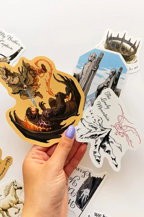 Yüzüklerin Efendisi LOTR Fan Illustrations 22 Parça Sticker Paketi Suya Dayanıklı Laptop Termos Telefon Etiket Seti